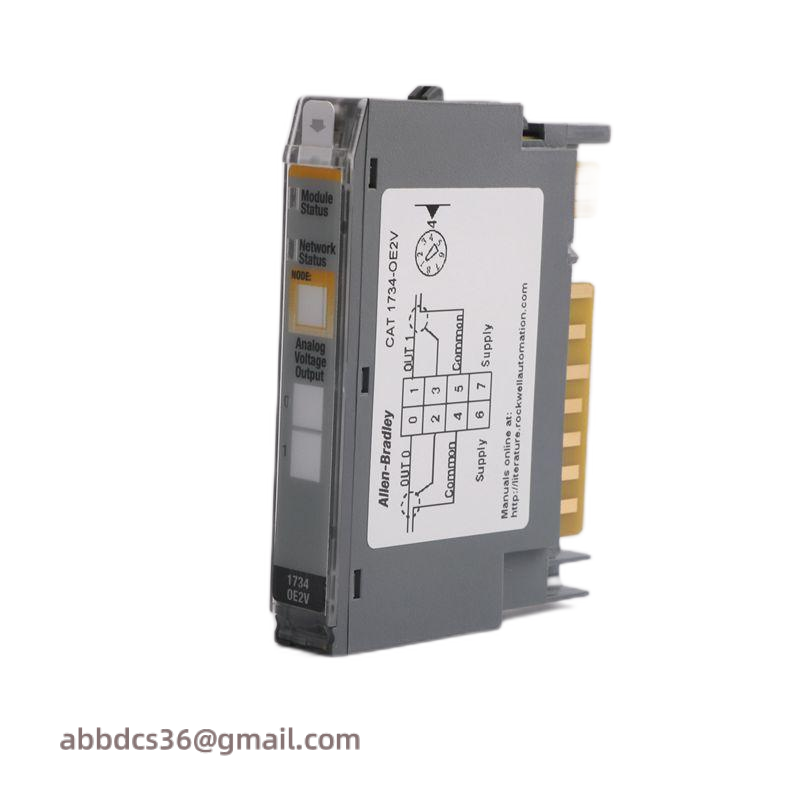 AB 1734-OE2V Analog Voltage Output Module: Precision Control for Industrial Automation