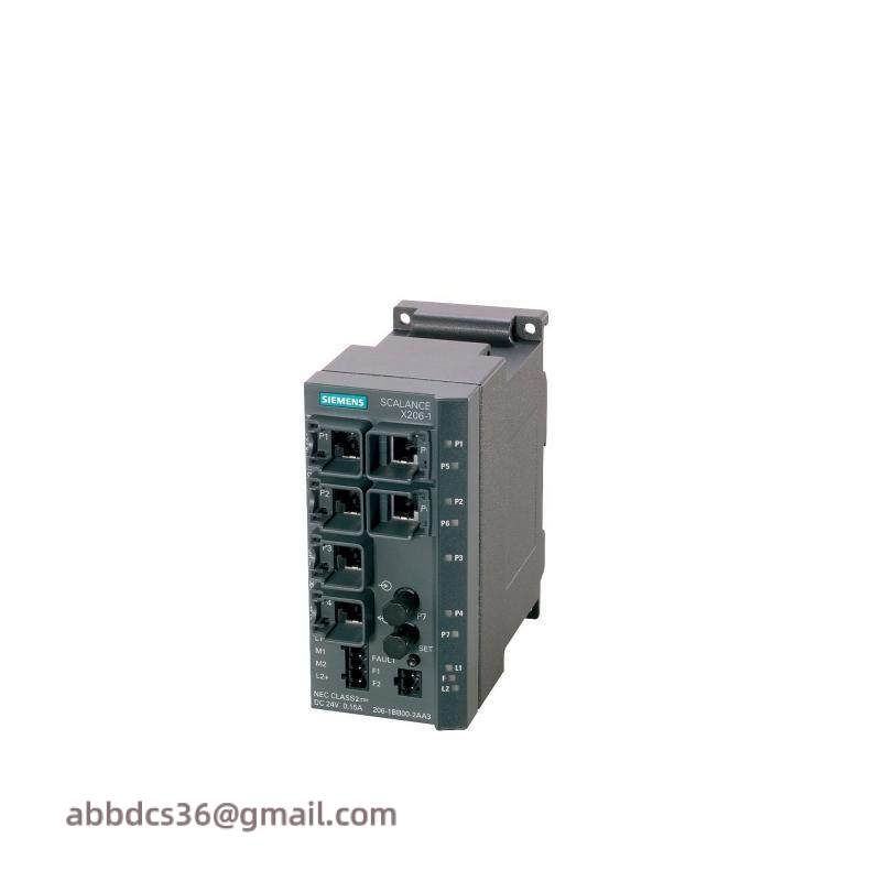 Siemens SCALANCE X206-1 Managed IE Switch, 6x 10/100 Mbps RJ45 Ports