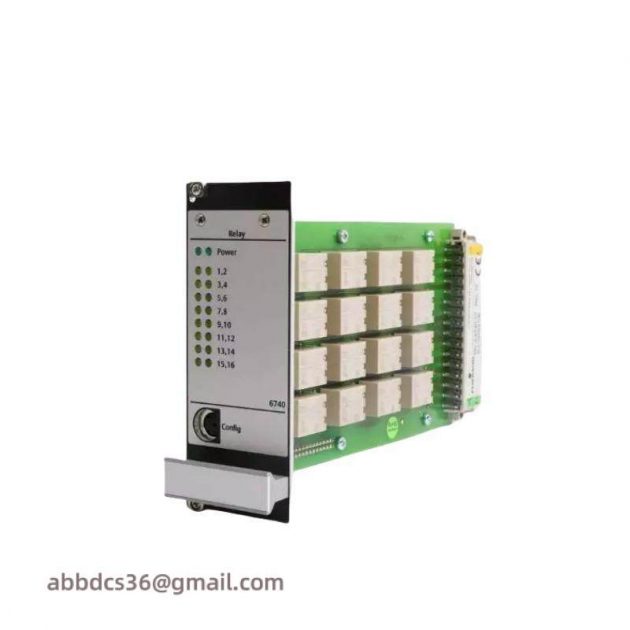 EMERSON A6740 Relay Output Module, Channel Clear Alert Danger
