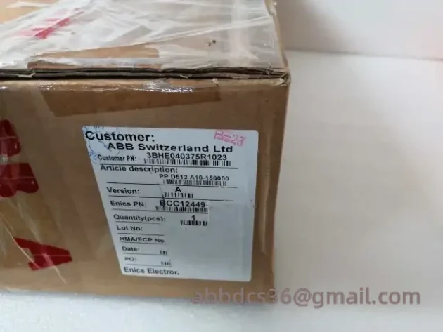 ABB PPD512 A10-15000 3BHE040375R1023 Industrial Control Module