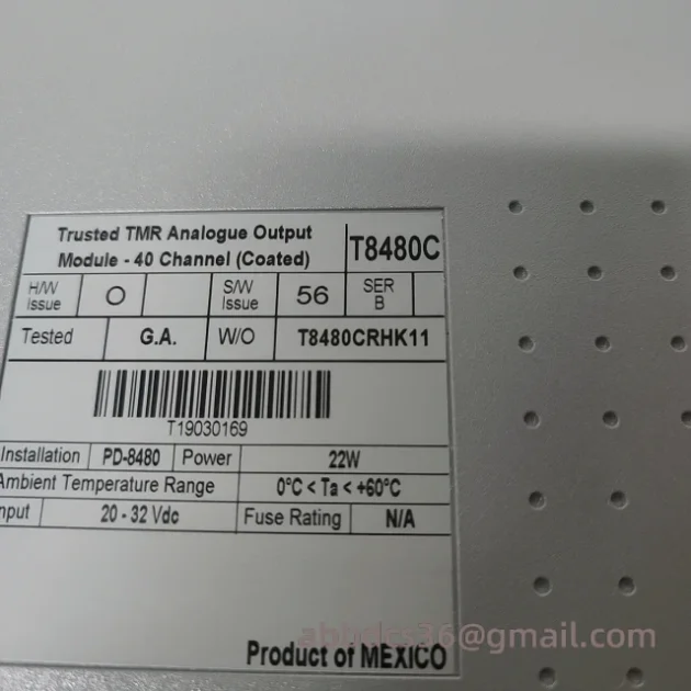 ICS TRIPLEX T8480C Analog Output Module, High Performance and Reliability